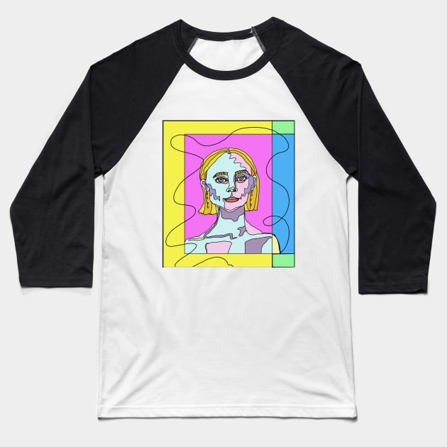 Saoirse Ronan Design Baseball T-Shirt by bailezell